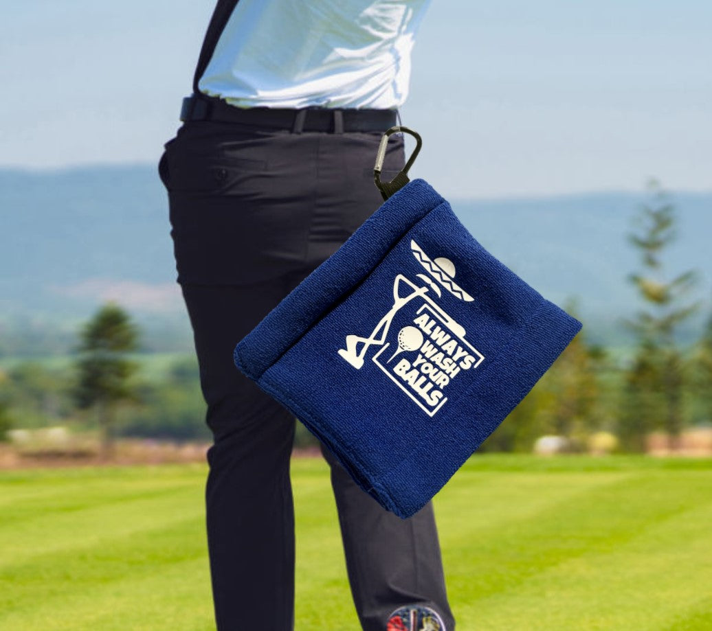 Blue Puro Fairway Golf Ball Towel